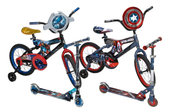 Huffy Thor Captain America Bike and Scooters