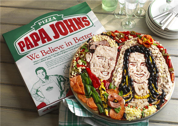 Prince William and Kate Middleton Pizza by Papa Johns