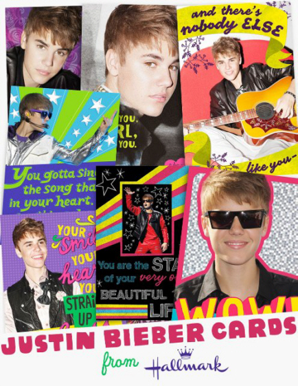 Justin Bieber Greeting Cards from Hallmark