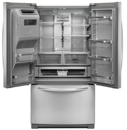 KitchenAid French Door refrigerator with platinum interior
