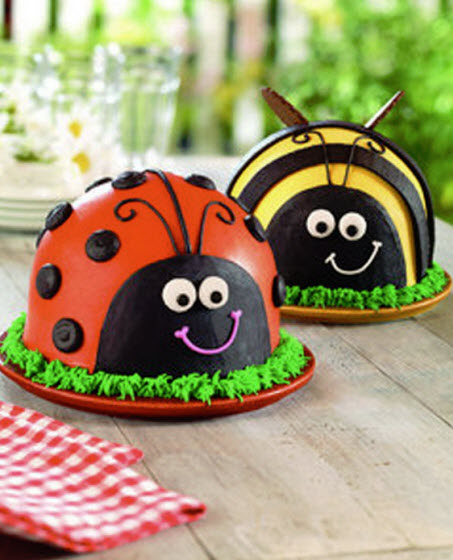 Ladybug and Bumblebee Cakes from Baskin-Robbins