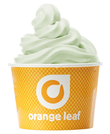 Orange Leaf Pistachio Frozen Yogurt