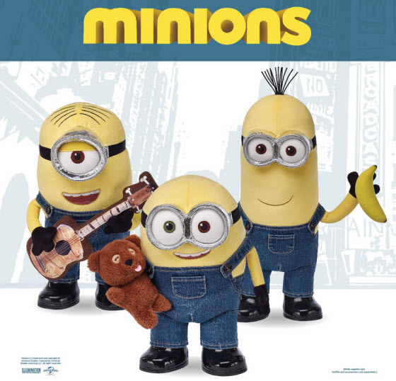 Build-A-Bear Minions plush toys