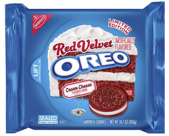 Red Velvet Oreo cookies