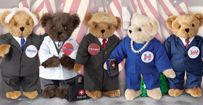 Candidate Bears from Vermont Teddy Bear