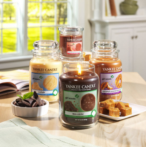 Yankee Candle Girl Scout cookie candles