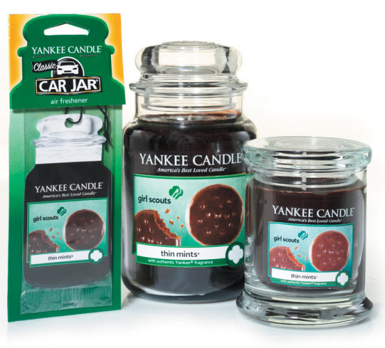 Yankee Candle Girl Scout Thin Mints cookie candles