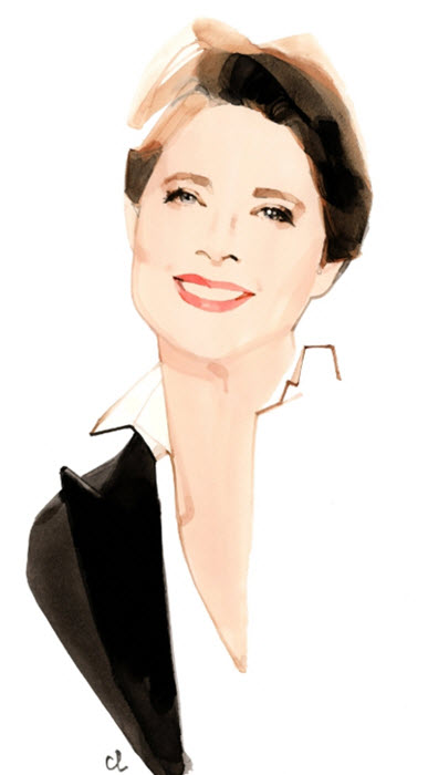 Isabella Rossellini illustration