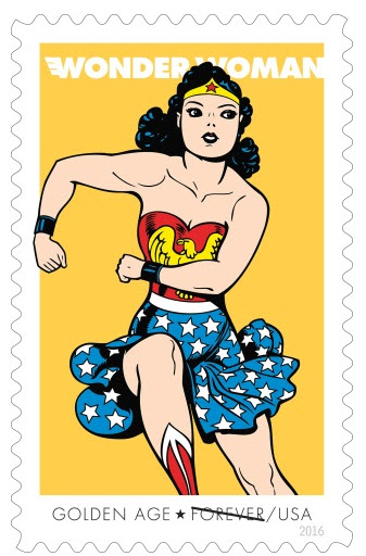 Wonder Woman 2016 Golden Age stamp