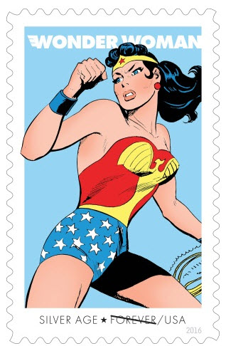 Wonder Woman 2016 Silver Age stamp