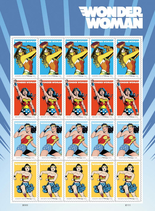 Wonder Woman 2016 Stamps