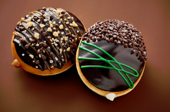 Ghirardelli chocolate doughnuts from Krispy Kreme