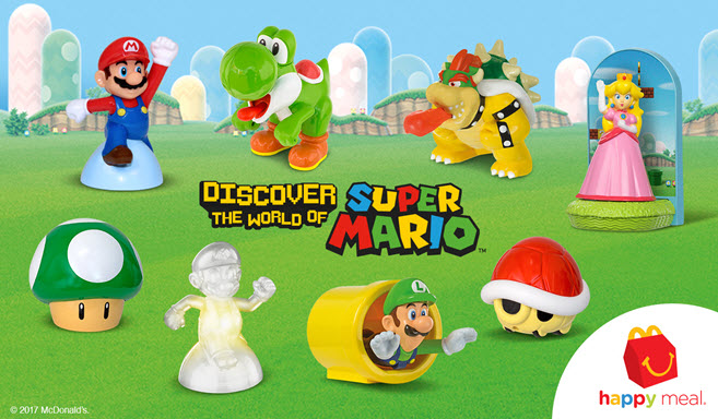 Super Mario Happy Meal Toys