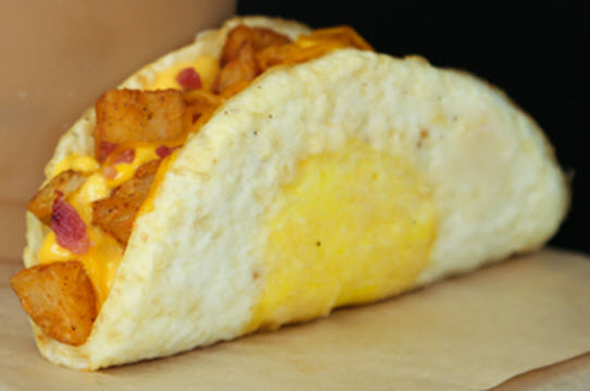 Taco Bell Fried Egg Taco Shell