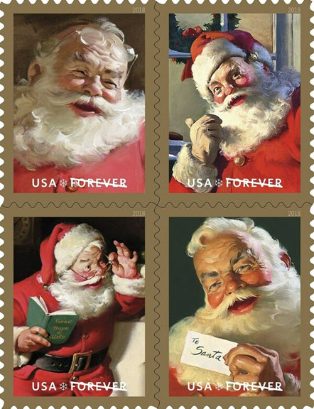 2018 Santa Claus Forever Stamps