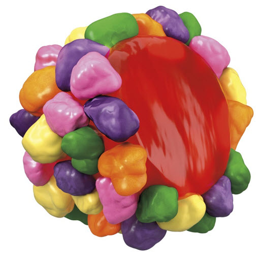 Nerds Gummy Cluster Close-up