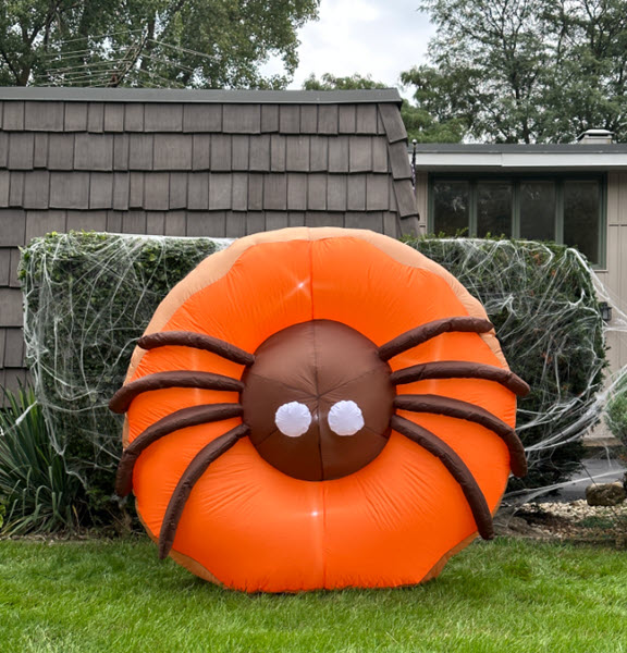 Inflatable Spider Donut from Dunkin