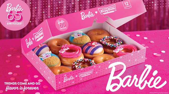 Krispy Kreme Barbie Doughnut Box