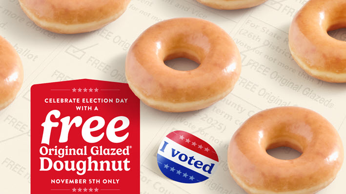 Krispy Kreme Election Day Free Doughnut