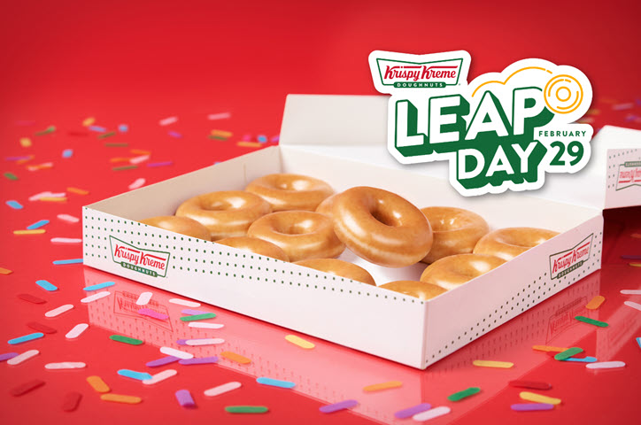 Leap Day Deals and Freebies for 2024 include Krispy Kreme
